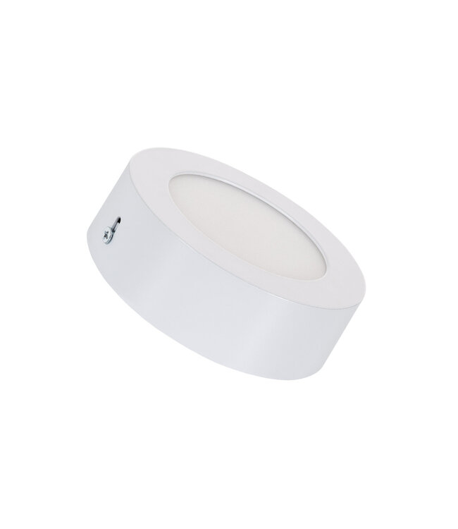 Opbouw LED Downlighter 6w, 480 Lumen, Ø120mm, Wit, IP20, 2 Jaar Garantie