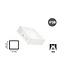 Opbouw LED Downlighter Vierkant 6w, 480 Lumen, 120x120mm, Wit, IP20, 2 Jaar Garantie