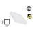 Opbouw LED Downlighter  Vierkant 12w, 880 Lumen, 170x170mm, Wit, IP20, 2 Jaar Garantie