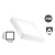 Opbouw LED Downlighter Vierkant 18w, 1480 Lumen, 225x225mm, Wit, IP20, 2 Jaar Garantie