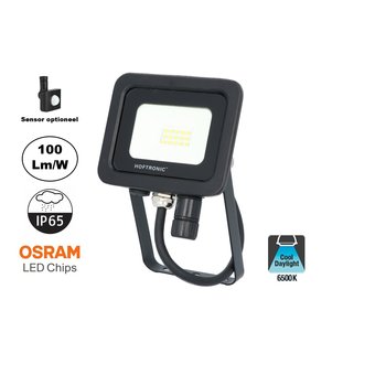 LED Breedstraler SBL 10w, 1000 Lumen, 6400K Daglicht Wit, (Bewegingssensor Optioneel), IP65, 2 Jaar Garantie