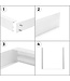 Opbouwframe 60x60cm voor Backlite Paneel - Wit