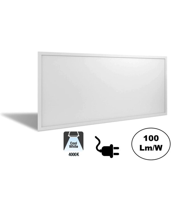 Led Paneel 60x120cm, 72w, 7200 Lumen, Stekkerklaar, 3 Jaar garantie