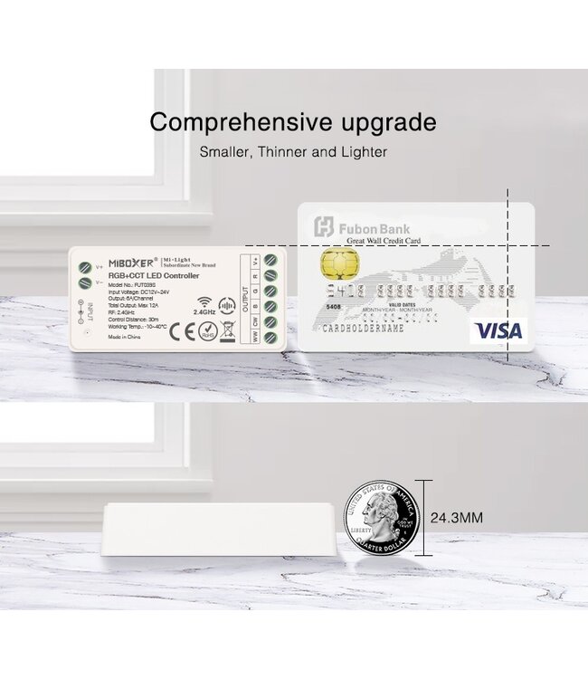 MiBoxer Single Color / CCT Controller - DC 12v-24v - 12A