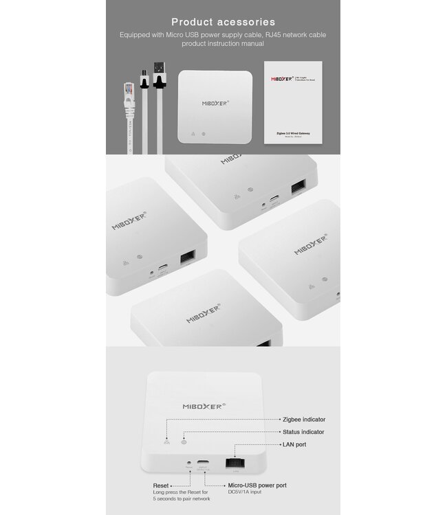 Smart Home Hub | Zigbee 3.0 | Bedraad