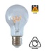 E27 Led Lamp 4w Edison, A60, 2200K Flame, 160 Lumen, Dimbaar, Helder Glas, 2 Jaar Garantie