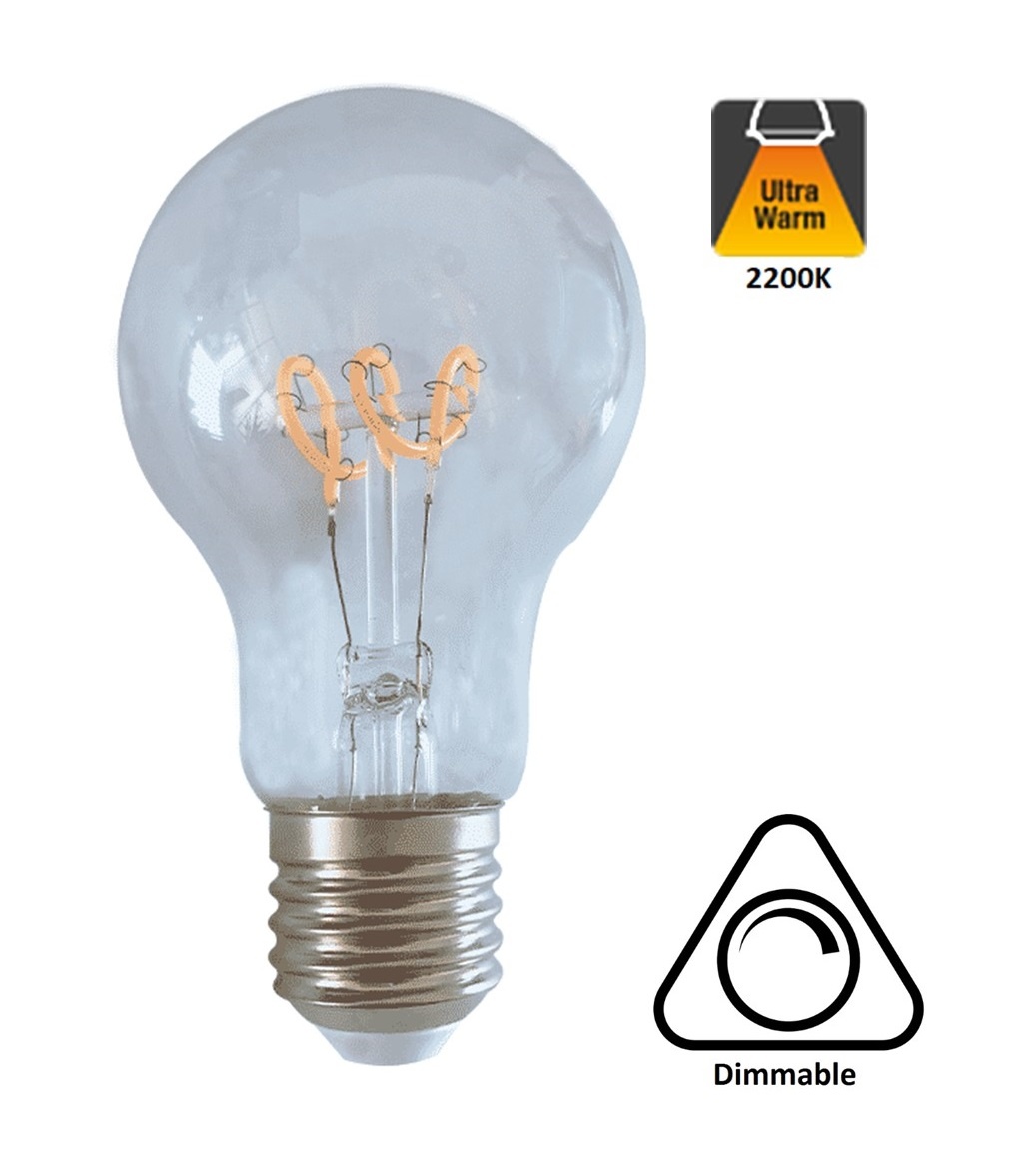 ventilator beddengoed Oh E27 Filament LED Lamp | Edison Filament | 2200K - Ledlampaanbiedingen.nl