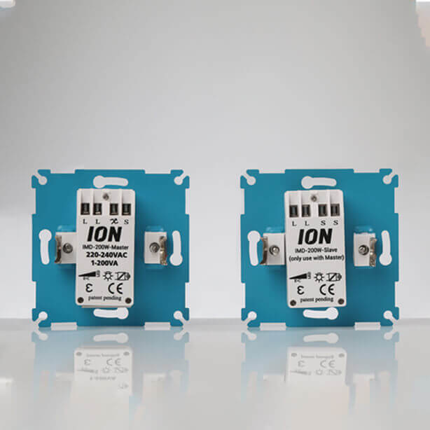 Hotelschakeling DUO Inbouw LED Dimmer 0.3200 Watt Incl. Afdekraam