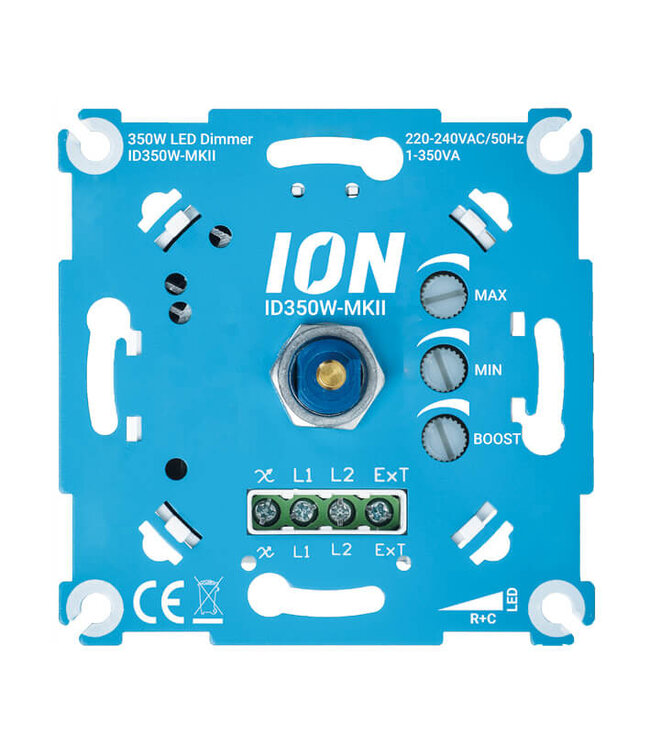 ION INDUSTRIES - Inbouw LED Dimmer | 0.3-350 Watt | Met Boostfunctie  Geschikt voor hogere belasting