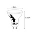 Reserveer: GU10 LED Spot 1 Watt, 80 Lumen, 2200K Flame, Glas, 2 Jaar Garantie