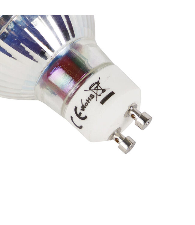 GU10 LED Spot 1 Watt, 80 Lumen, 2200K Flame, Glas, 2 Jaar Garantie