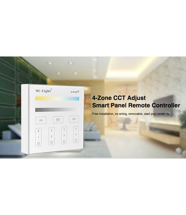 MiBoxer Wandbediening Single Color en CCT (Batterij Versie)