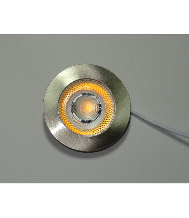 Inbouw LED Spot 2x3w CAB, 2x270 Lumen, 2700K, IP54, Dimbaar, CRI90, Staal Armatuur, Gatmaat 55mm, 2 Jaar Garantie