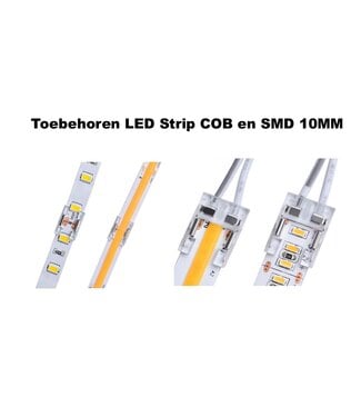 Led Strip Connector t.b.v. Led Strip COB/SMD 10mm