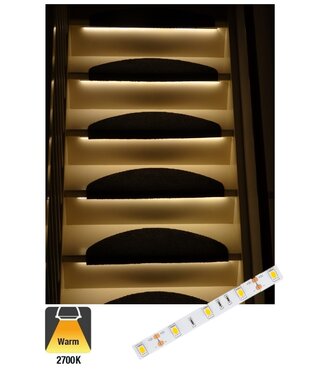 Complete Set LED Trapverlichting - 70CM - 60 Leds/M - 2700K Extra Warm Wit