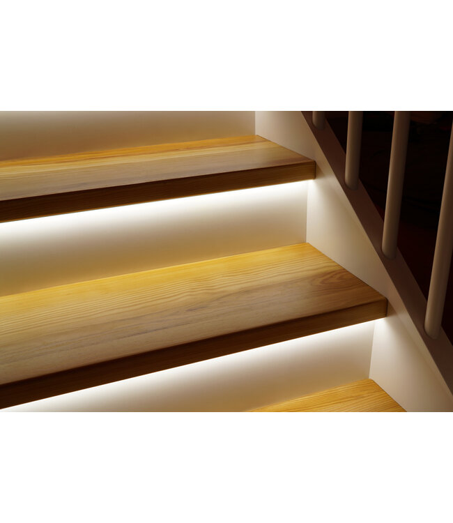 Complete Set LED Trapverlichting - Met Alu Profiel - 70CM - 60 Leds/M - 3000K Warm Wit