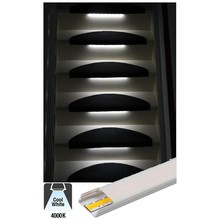 Complete Set LED Trapverlichting - COB LEDS - Met Alu Profiel - 30CM - 320 Leds/M - 4000K Neutraal Wit