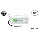 Led Strip voeding 12V/150W/12,5A, Max: 120w, IP67 Waterbestendig, 2 Jaar Garantie