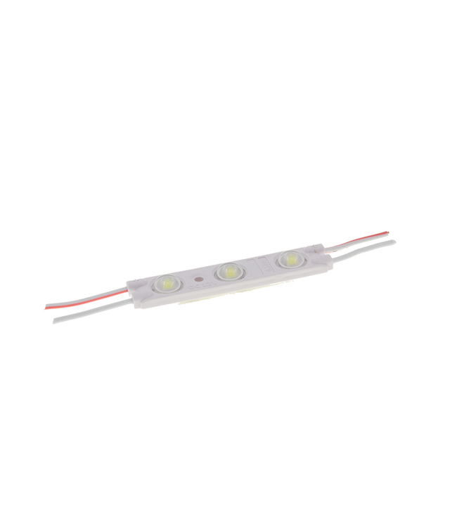 LED Module 3x 2835SMD, 0,72w, 62 Lumen , IP65, 12v, 2 Jaar Garantie