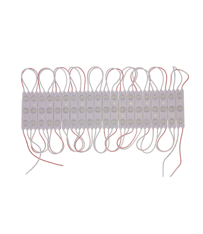 LED Module 3x 2835SMD, 1,2w, 108 Lumen , IP65, 12v, 2 Jaar Garantie