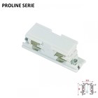 Proline Serie - 3 Fase Rail 4 Wire Koppelstuk Recht  - Wit