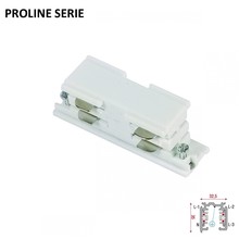 Proline Serie - 3 Fase Rail 4 Wire Koppelstuk Recht  - Wit