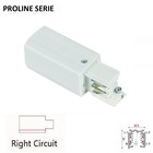Proline Serie - 3 Fase Rail 4 Wire Aansluitblok  RECHTS - Wit