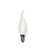 E14  Filament Kaars met Tip, 1 w, 100 Lumen, 2200K Flame, 2 Jaar Garantie