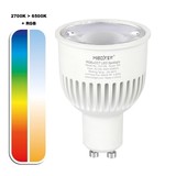 MiBoxer GU10 LED Spot 6w RGB + CCT, Wifi/RF, 550 Lumen, 2 Jaar Garantie