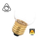 E27 2w Bol Lamp, 110 Lumen, Transparante Kap, 2650K Warm Wit - Dimbaar