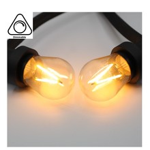 E27 3w Filament Bol Lamp, 200 Lumen, Transparante Kap, 2000K Flame - Dimbaar