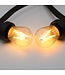 E27 3w Filament Bol Lamp, 150-200 Lumen, Transparante Kap, 2000K Flame - Dimbaar