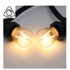 E27 3w Filament Bol Lamp, 150-200 Lumen, Transparante Kap, 2700K Warm Wit - Dimbaar