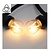 E27 3w Filament Bol Lamp, 200 Lumen, Transparante Kap, 2700K Warm Wit - Dimbaar