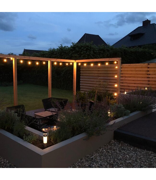 E27 3w Filament Bol Lamp, 150-200 Lumen, Transparante Kap, 2700K Warm Wit - Dimbaar