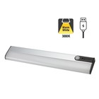 Sensorlux LED Kastverlichting - 261mm - 100 lm- 3000K Warm Wit - PIR Bewegingssensor  - USB 5v Batterij Oplaadbaar