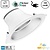 CCT Reflector Led Downlighter 15w, 1275-1500 Lumen, gatmaat Ø120mm, UGR19, Stekkerklaar, 3 Jaar Garantie