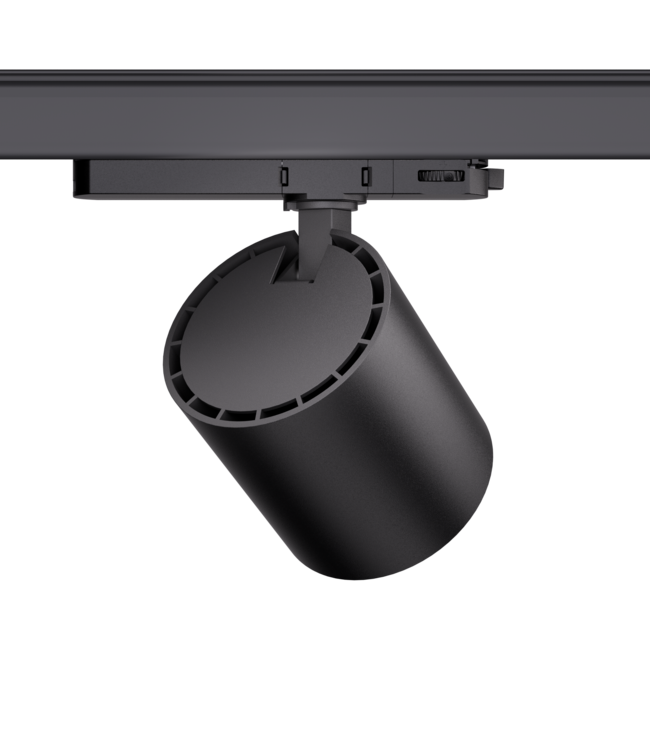UITVERKOOP: 3 Fase LED Rail Spot met Wattage switch: 13-36W, 4000K Neutraal Wit, 1250 tot 3600 lumen, CRI>90, Zwarte Behuizing