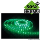 UITVERKOOP - Led Strip ROL 5 meter 3528SMD, 6w/m, 60 led/m, 240Lm/m, Groen, 12v, IP33, 8mm