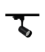 Reserveer: 3 Fase Rail armatuur met GU10 Fitting Kort Verdiept, Zwartkleurige behuizing