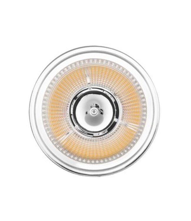 G53 AR111, 9w, 520 Lumen, 12V Ac/Dc,  Dim To Warm (2700K>1800K), 12°, CRI90, Dimbaar, 3 Jaar Garantie