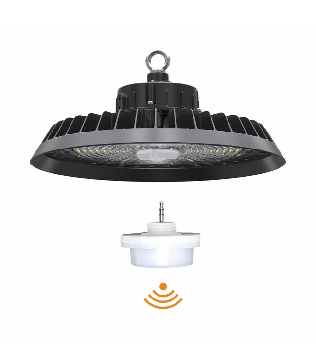CU2 High Bay Led Ufo 150w, 22500 Lumen, IP65, Met Bewegingssensor, 5 Jaar Garantie
