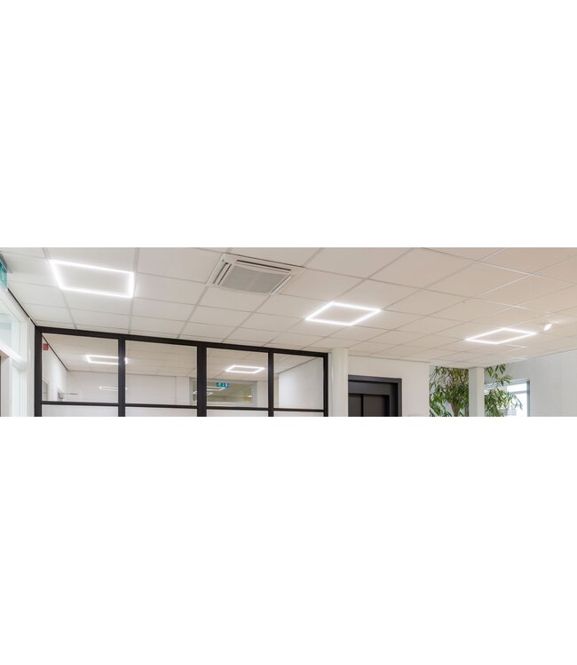Frame LED Paneel 60x60cm, 32w, 3200 Lumen (100lm/w), Color Switch (3000/4000/6000K), Flikkervrije Philips LED Driver, Stekkerklaar, 3 / 5 Jaar Garantie