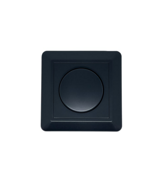 Afdekraam Zwart voor enkele dimmer