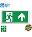 Auto-Test LED Opbouw Noodverlichting Flat 3w, 240 Lumen, Zichtbaar tot 28 meter, IP20, Met pijlaanduiding, 5 Jaar Garantie