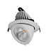 LED Banaanspot 28-44w,  2700-4000 lm, Flikkervrije KGP Driver, Gatmaat 175mm, CRI90, Wit, 5 Jaar Garantie