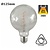 UITVERKOOP: E27 Led Lamp 4w Edison, Globe 125, 2400K Flame, 180 Lumen, Dimbaar, Helder Glas
