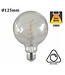 UITVERKOOP: E27 Led Lamp 4w Edison, Globe 125, 2400K Flame, 180 Lumen, Dimbaar, Helder Glas