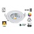 Inbouw LED Spot 5w Flat, 450 Lumen, 2700K, Kantelbaar, IP44, Dimbaar, CRI90, Wit Armatuur, Gatmaat 72mm, 2 Jaar Garantie