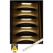 Complete Set LED Trapverlichting - 20CM - 60 Leds/M - 2700K Extra Warm Wit